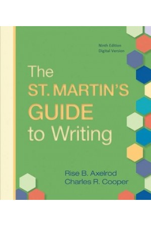 St. Martin`s Guide to Writing 9th EDITION
