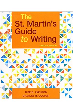 The St Martins Guide to Writing 12th Edition